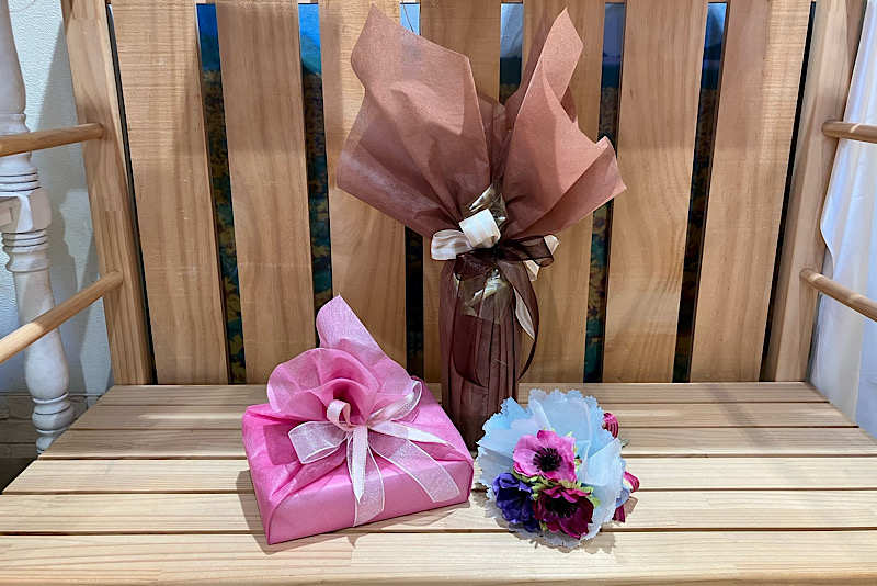 ラッピング講習会: テーマラッピング～不織布を使って～