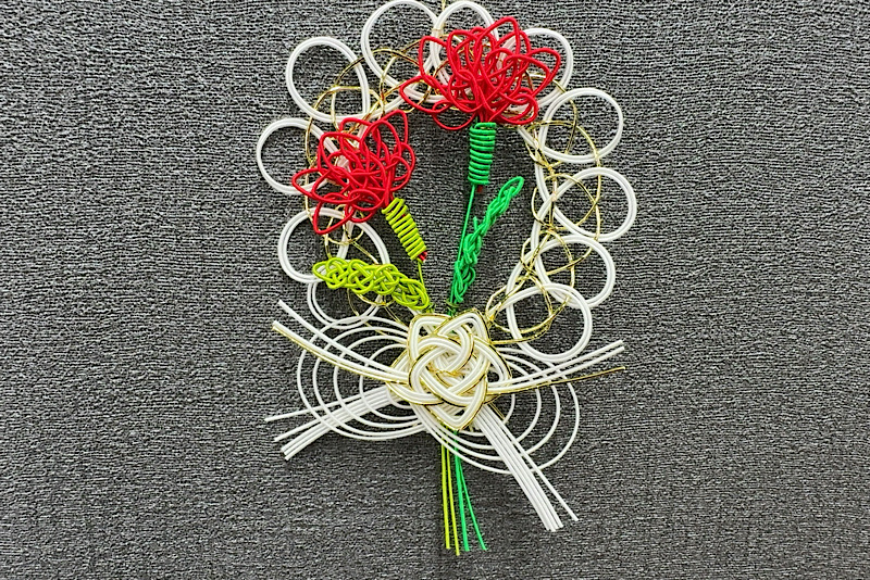 ラッピング講習会: 水引講習会「水引でつくる母の日リース」