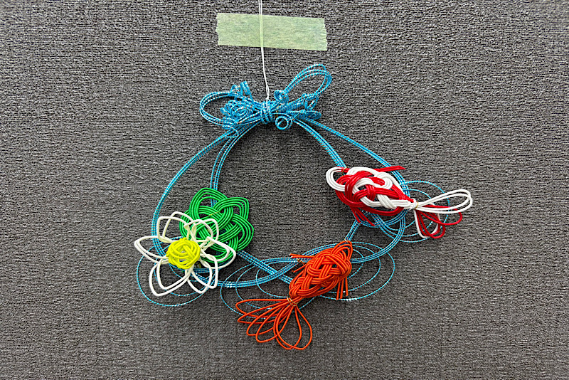 ラッピング講習会: 水引講習会「涼」を呼ぶ金魚の水引飾り