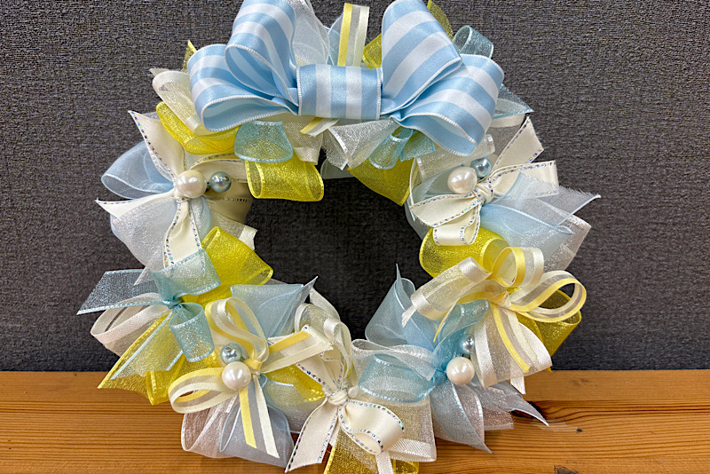 ラッピング講習会:リボン　リース